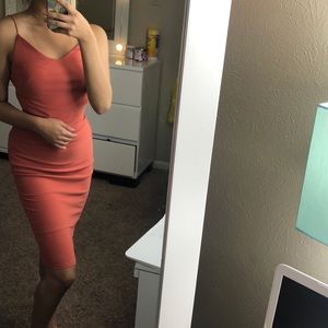 Mid-length fitted dress